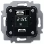 Atuador de aquecimento Busch-Jaeger 6224/2.0, encastrar, 24 V, LCD, 71×71×30 mm