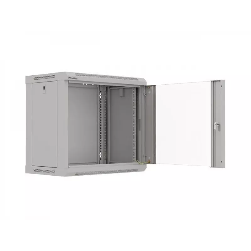 Armário de rack Lanberg WF03-5309-10S 9U rack de parede preto