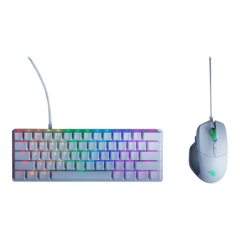 Teclado mecânico gaming Razer Huntsman Mini 60% branco USB QWERTY US International interruptores óticos