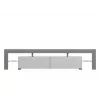 Cama Meble TORO 200 móvel de TV, cinzento/branco brilhante