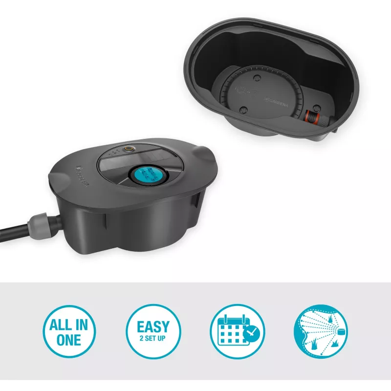 Aspersor circular Gardena AquaPrecise Preto Verde 1 unid.