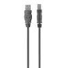 Cabo de impressora Belkin USB 2.0 Premium, USB-A / USB-B, 1,8 m, preto.