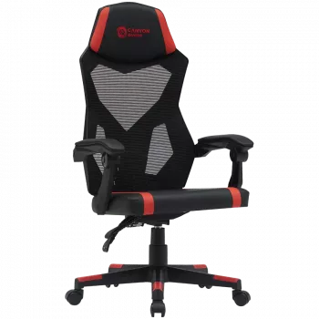 Canyon MCH01 - Flow - cadeira gaming ergonómica - preto e vermelho