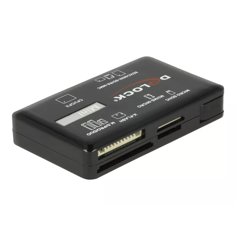 Leitor de cartões SuperSpeed USB DeLOCK CF SD Micro SD MS M2 xD 5 Gbps