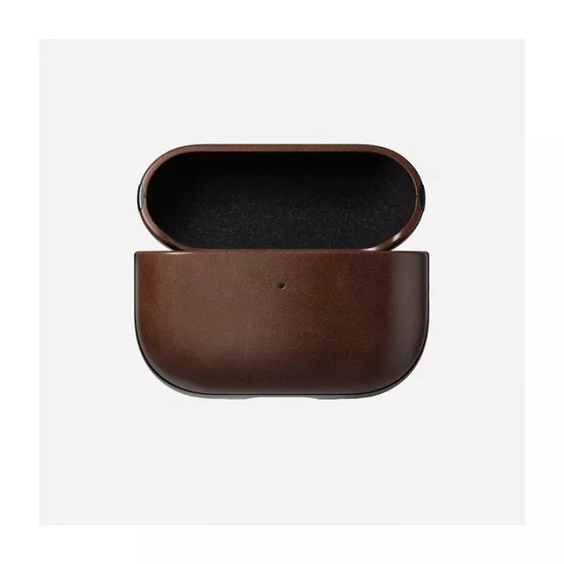 Capa Nomad Modern Leather Case — couro, microfibra, policarbonato, castanho