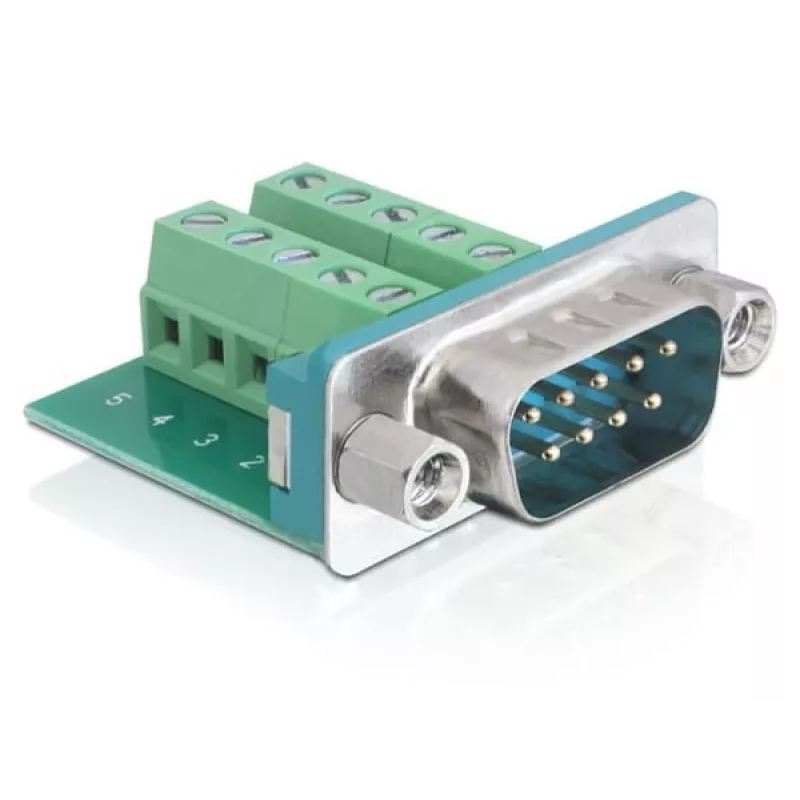 Conector D-Sub DeLOCK 65269 verde prateado