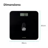 Balança de pessoa digital Salter 9224 BK3RFEU16 Eco Power preta