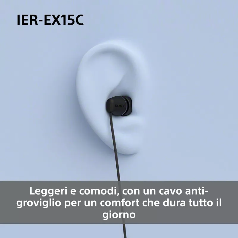 Headset Sony IER-EX15C Com fios In-Ear Chamadas/Música USB Type-C Branco