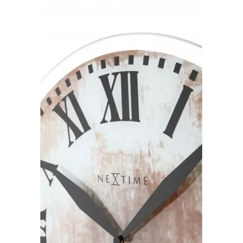 Relógio de parede NeXtime 8162 Romana, Ø43 cm, branco