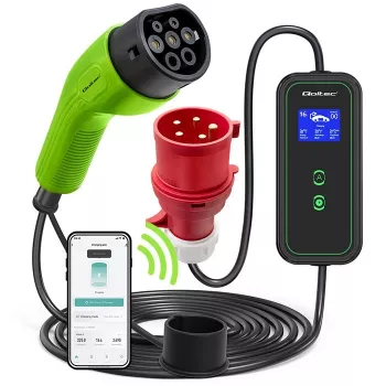 Carregador para carro elétrico QOLTEC 52478 11 kW ficha Type-2 cabo 5 m