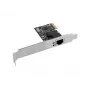 Placa de rede Ethernet interna LANBERG PCE-1GB-201, PCI Express, 1× RJ-45 Gigabit (1000 Mbit/s), preta