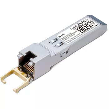 Módulo SFP+ TP-Link 10G BASE-T RJ45, cobre, 10300 Mbit/s, RJ-45, 100 m, 10 Gigabit Ethernet, IEEE 802.3, IEEE 802.3ab, IEEE 802.3an, IEEE 802.3bz