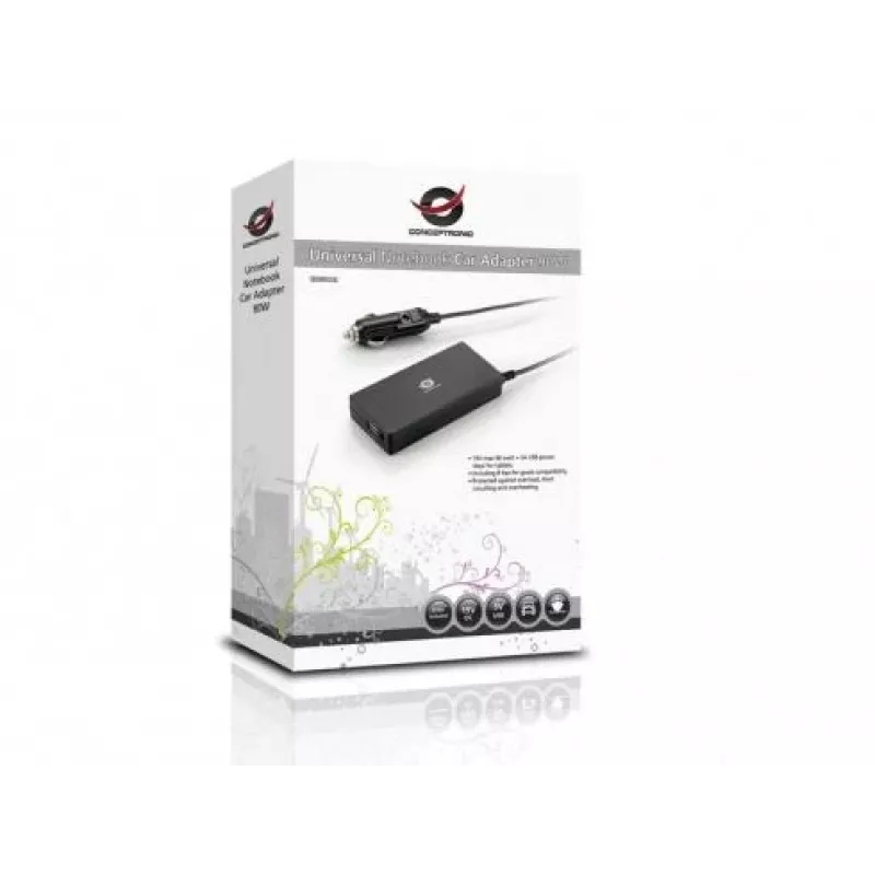 Fonte de alimentação de automóvel Conceptronic CNB90CAR 90 W preto