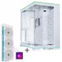 Bundle de caixa de PC Lian Li O11 Dynamic EVO RGB + HydroShift II LCD-S 360TL AiO - branco