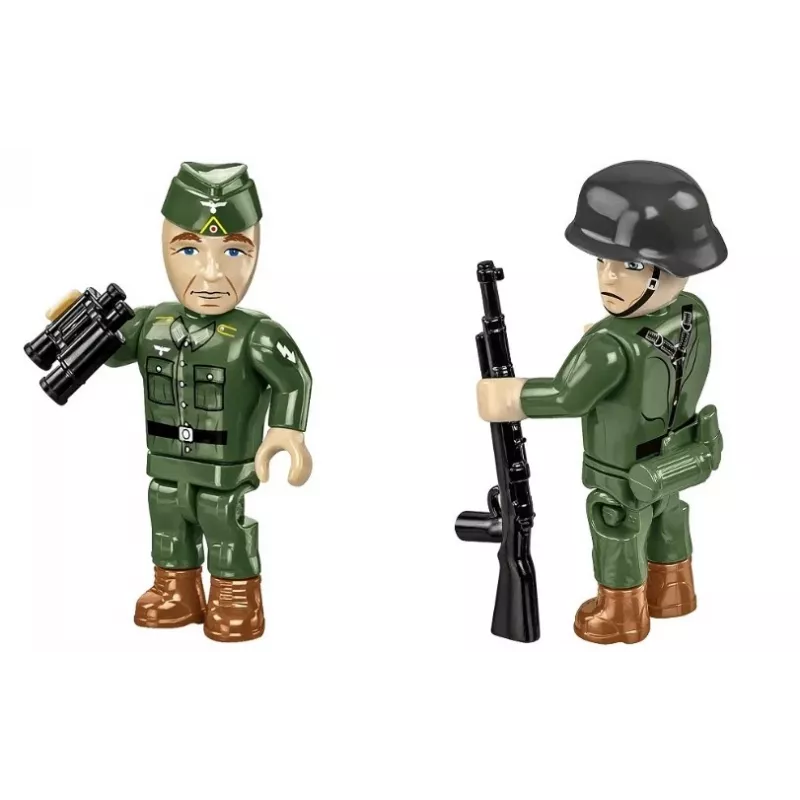 Conjunto de construção Cobi Deutscher Bunker Regelbau 667/642 Modelo COBI-3136 – conjunto de peças detalhado