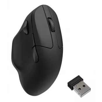 Rato sem fios Keychron M7 8K preto — design ergonómico compacto, recarregável