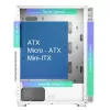 Caixa de PC Montech X3 GLASS Midi-Tower branca