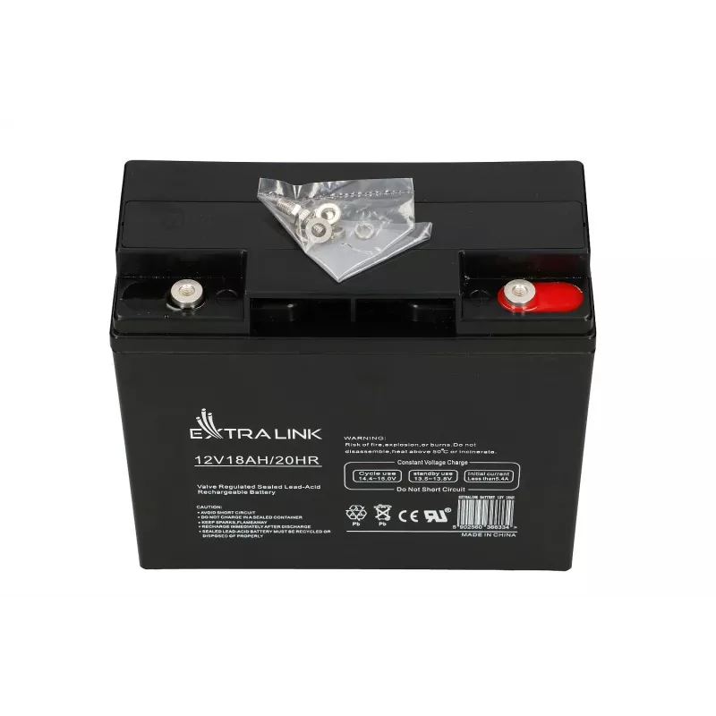 Bateria AGM Extralink 12V 18Ah sem manutenção