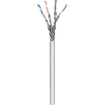Cabo de rede Microconnect KAB031-100 cinzento 100 m Cat6a S/FTP (S-STP)