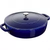 Panela de barro Staub Chistera 28 cm ferro fundido azul-escuro