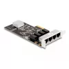 DeLOCK placa PCI Express x4 4 x RJ45 Gigabit LAN RTL8111 - PCIe - RJ-45 - PCIe 2.0 - prateado - PC - Windows 10 - Windows 11 - Windows 8.1 (88618)