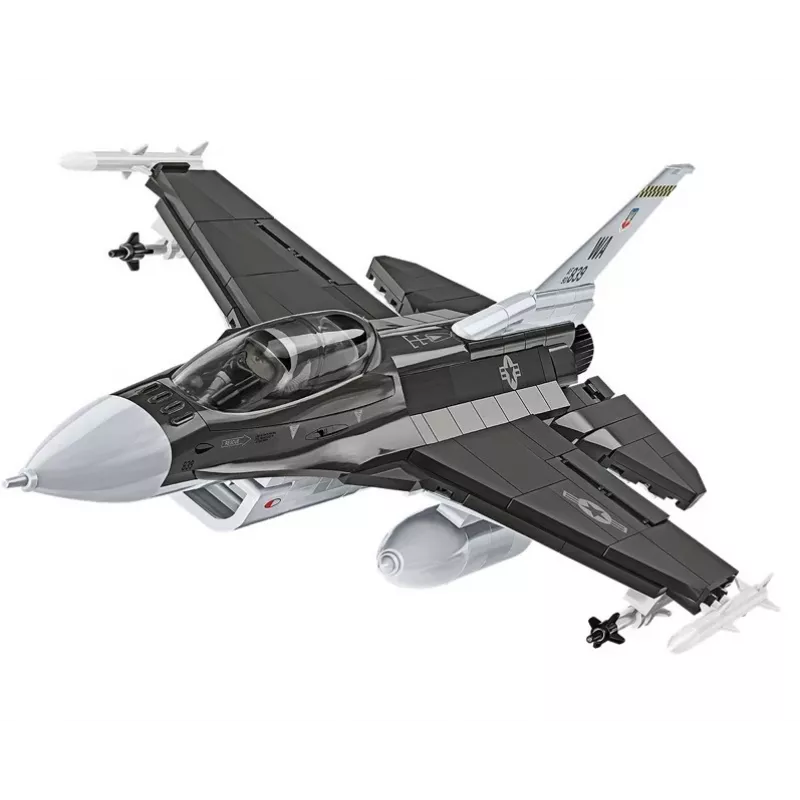 Conjunto de construção Cobi F-16D Fighting Falcon, 436 peças, escala não indicada