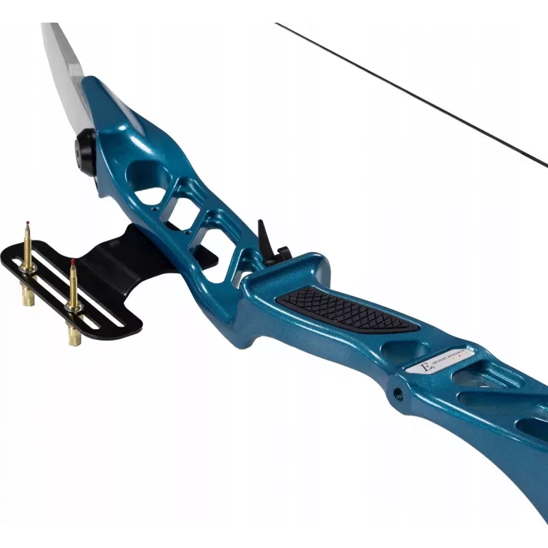 Arco recurvo Take Down POE LANG RE-023U-30 — 30 lb, 1570 mm, corda de 22–29 polegadas, azul