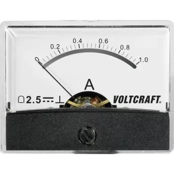 Instrumento de medição para montagem Voltcraft AM-60X46/1A/DC AM-60X46/1A/DC 1 A bobina móvel (AM-60X46/1A/DC)