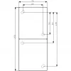 BUSCH JAEGER BJ 20-02EW-53 Tomada com tampa basculante vertical 2f ocean IP44 Cinzento/Azul