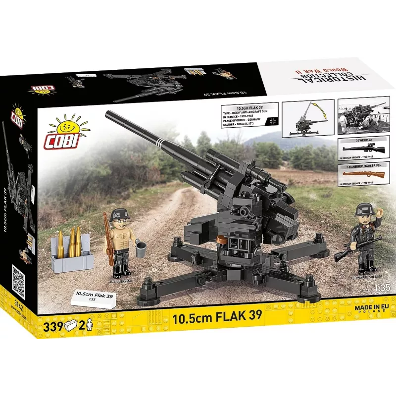 Conjunto de construção Cobi Blöcke 10,5 cm Flak 39 — 339 peças