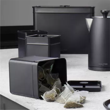 Caixa de pão Salter BW124581EU7 design Kuro em aço – armazenamento em aço inoxidável para pão e produtos de padaria