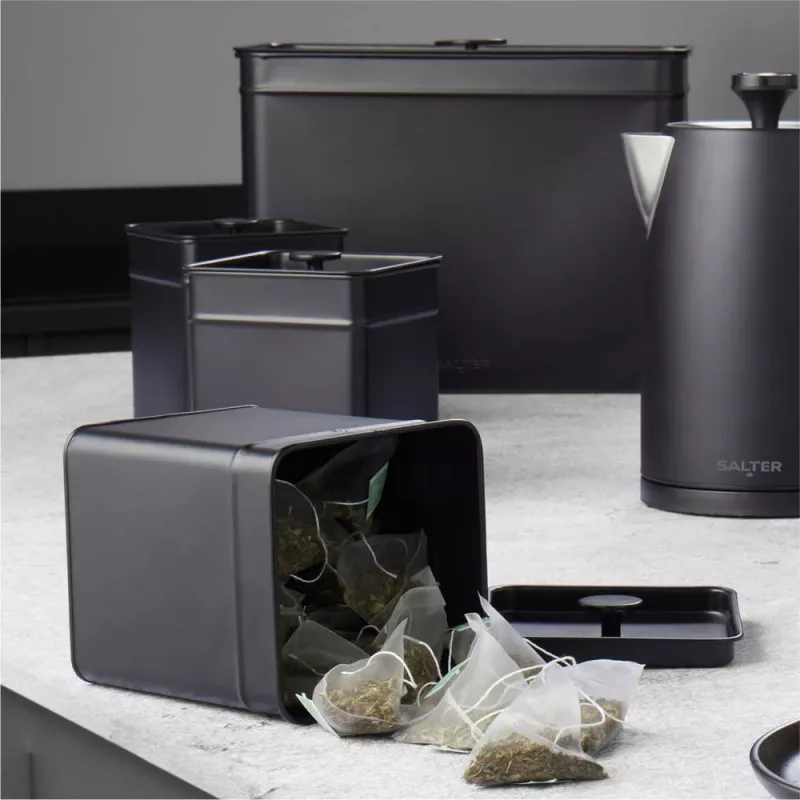 Caixa de pão Salter BW124581EU7 design Kuro em aço – armazenamento em aço inoxidável para pão e produtos de padaria