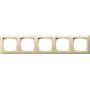 Moldura GIRA 5 módulos 021501 Standard 55 branco-creme 021501