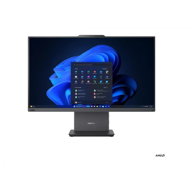 All-in-One PC Lenovo ThinkCentre neo 55a 24 Gen 6 Touch 23,8 polegadas FHD, AMD Ryzen 5 220, 16 GB RAM, 512 GB SSD, AMD Radeon 740M, Windows 11 Pro, layout de teclado inglês, Luna Grey, 3 anos de garantia