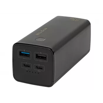 Powerbank portátil BLOW PB20G 20000mAh PD 65W, entrada/saída USB-C, 2 saídas USB-A, preto