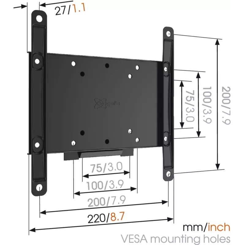 Vogels | Suporte de parede | MA2000-A1 | Fixo | 26-40 polegadas | Capacidade máxima 30 kg | preto