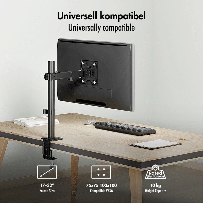 Suporte para monitor 17-32 polegadas, máx. 10 kg, aço