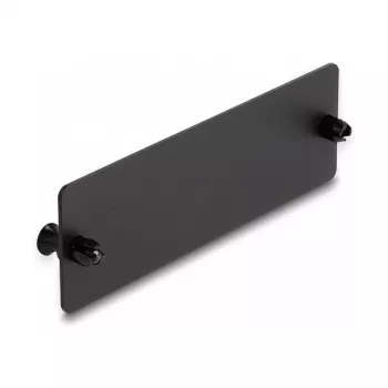 Tampa cega de fibra ótica DeLOCK preto 109 mm metal