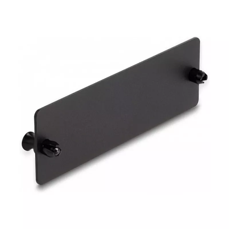 Tampa cega de fibra ótica DeLOCK preto 109 mm metal