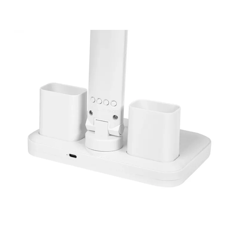 Candeeiro de secretária LED LB-24 com relógio