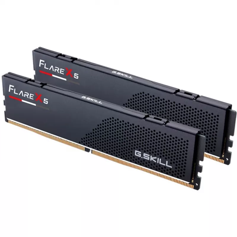 DIMM 64 GB DDR5-6000 (2x 32 GB) Dual-Kit, memória RAM preta, F5-6000J3636F32GX2-FX5, Flare X5, INTEL XMP, AMD EXPO