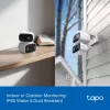 TP-Link Tapo C246D câmara de segurança de interior / exterior com lente dupla e rotação horizontal/vertical, 2K 3MP (2304×1296), grande angular de 125° + teleobjetiva de 6 mm, IP65, Wi-Fi, microSD até 512 GB