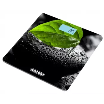 Balança de casa de banho Mesko MS 8149 Peso máximo 150 kg Precisão 100 g preta verde