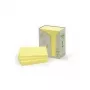 Notas adesivas autocolantes 3M 655-1T retangular amarelo 100 folhas