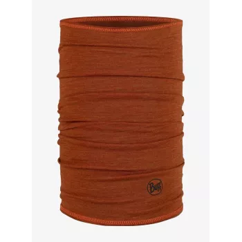 Buff aquecedor de pescoço multifuncional leve de lã merino - canela