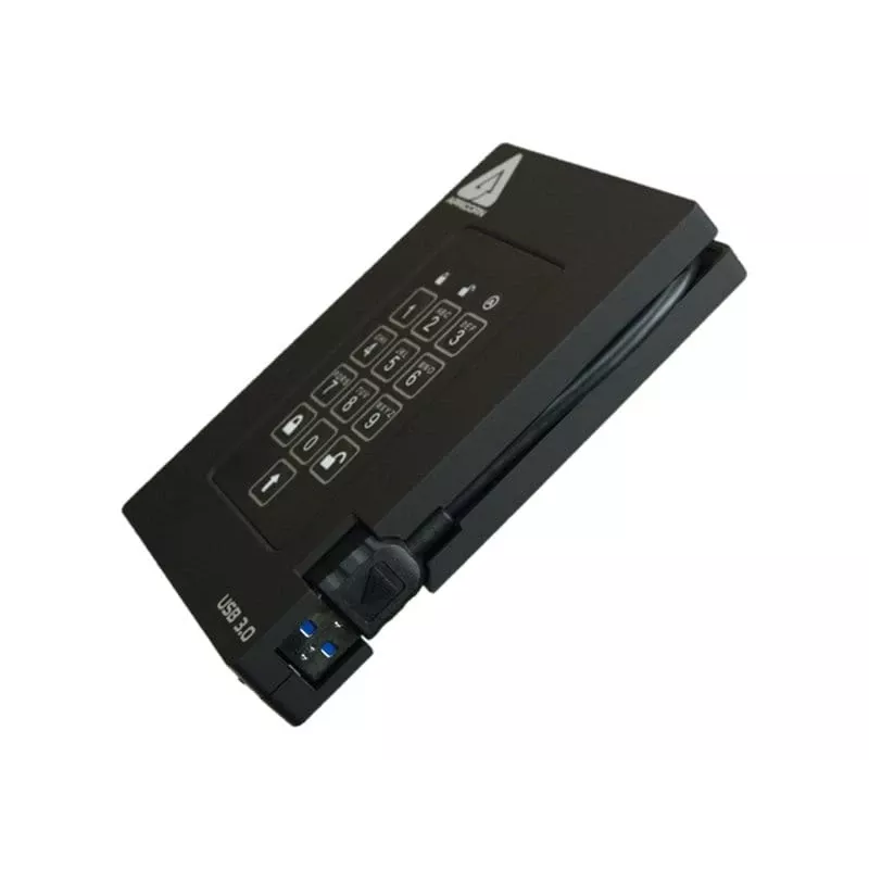 Apricorn SSD ext. 2,5 1TB Aegis Padlock Fortress USB 3.0 256-bit AES-XTS, FIPS 140-2 Lvl2, 4utilizadores (A25-3PL256-S1000F)
