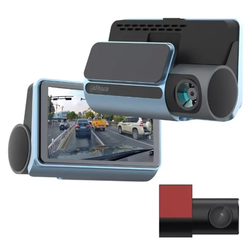 Dashcam Dahua Technology DHI-DAE-HC3511GW-S8 4K Ultra HD Wi-Fi USB preto, azul