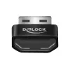 Adaptador MHL Delock HDMI-A fêmea > USB Type-A macho preto