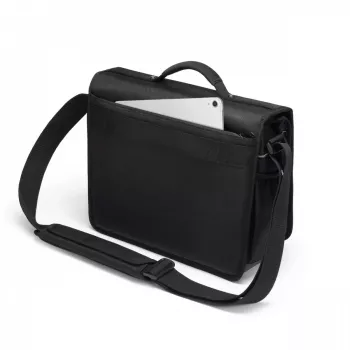 Mala messenger REFLECTIV preta