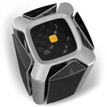 Caixa de computador Geometric Future M2 THE ARK Case TG - cinzento
